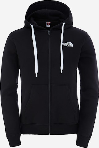 THE NORTH FACE Zip-Up Hoodie 'Open Gate' in Black: front