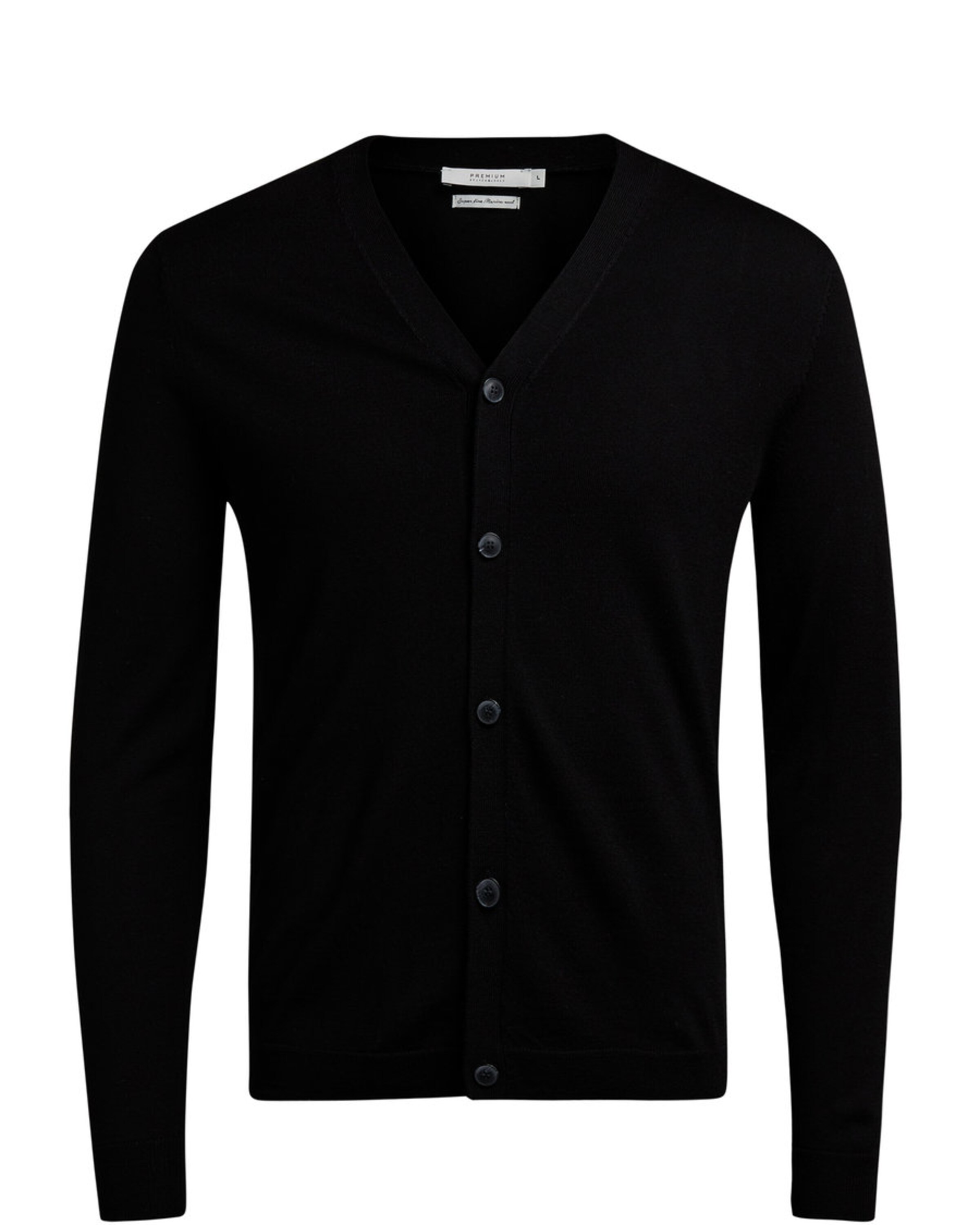 JACK & JONES - Gebreid vest in de kleur Zwart