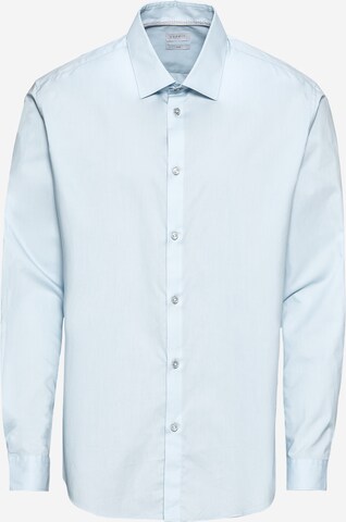 Coupe slim Chemise business ESPRIT en bleu : devant