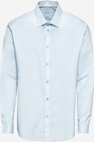 Coupe slim Chemise business ESPRIT en bleu : devant