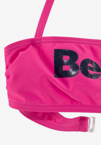 BENCH Bandeau Bikini w kolorze różowy