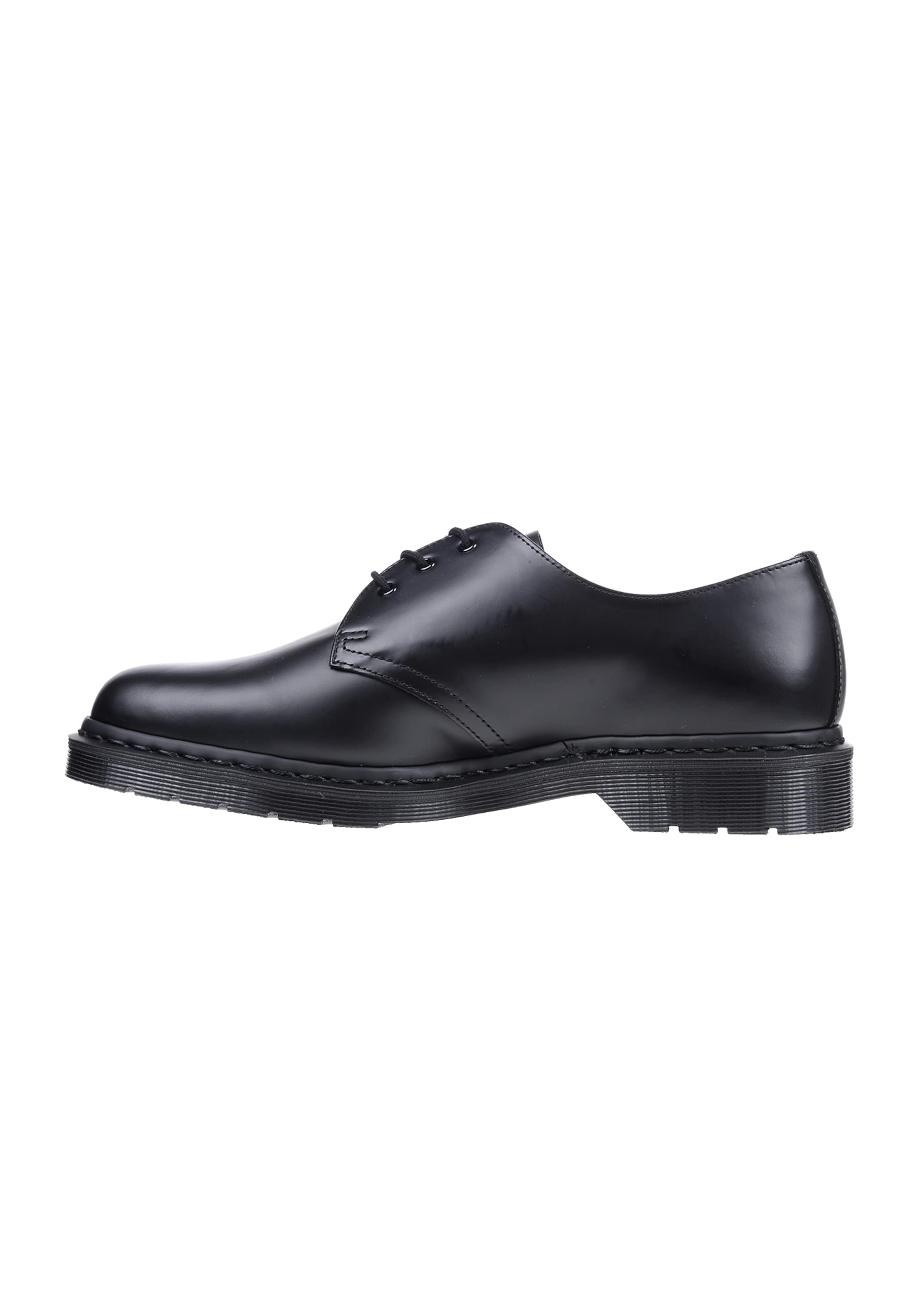 Dr. Martens Snøresko 'Mono Smooth' i sort: forside