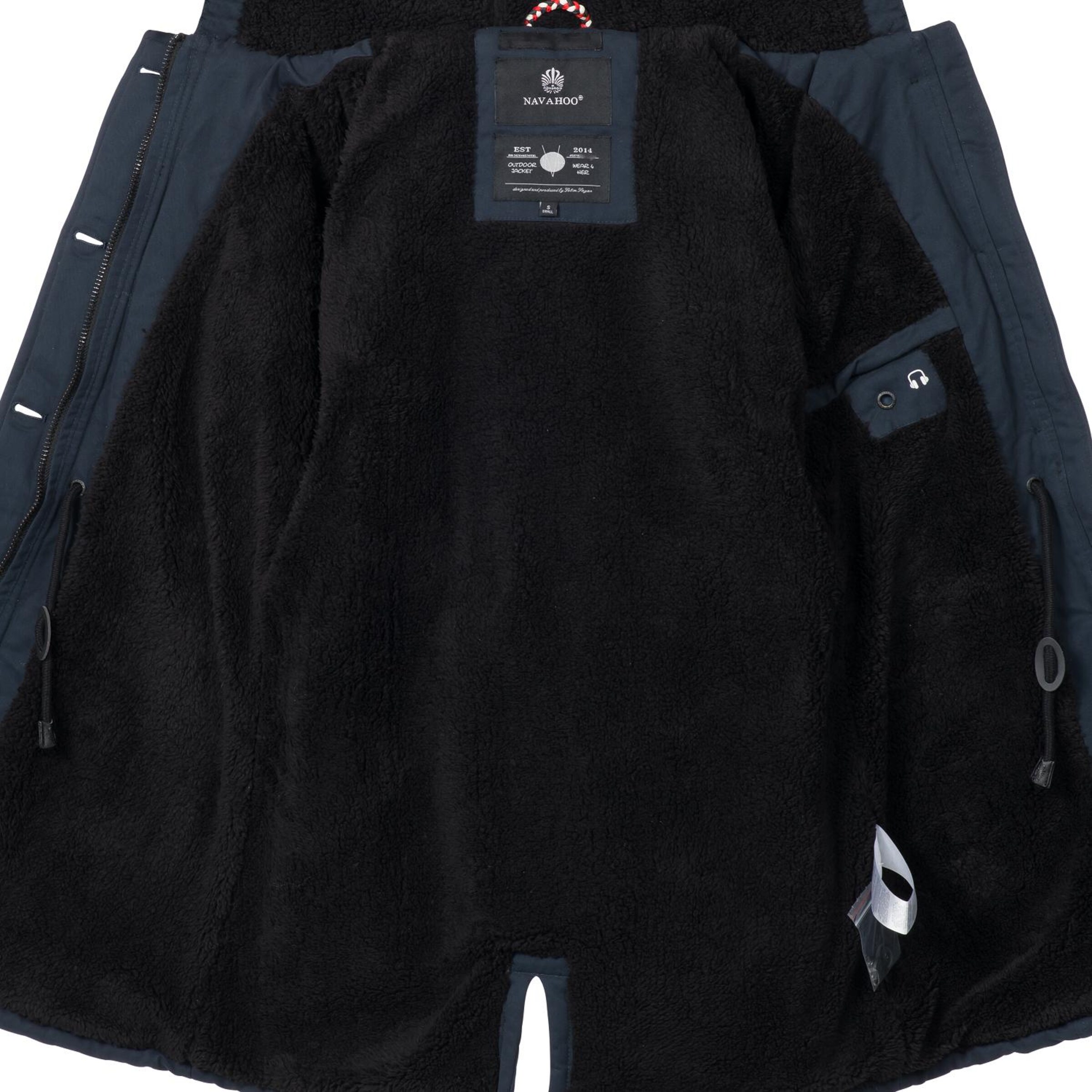 NAVAHOO Zimná parka 'Luluna' - Modrá