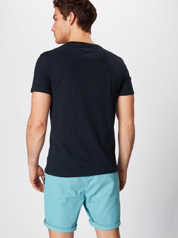 T-Shirt Superdry en bleu : derrière