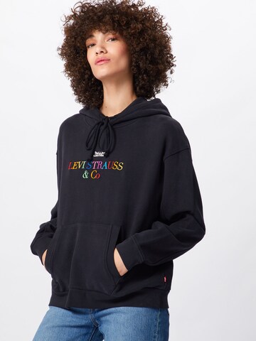 LEVI'S ® Sweatshirt 'Unbasic' i svart: framsida