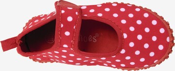 PLAYSHOES - Sapato de praia/banho 'Glückskäfer' em vermelho