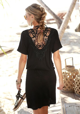 LASCANA - Vestido de playa en negro