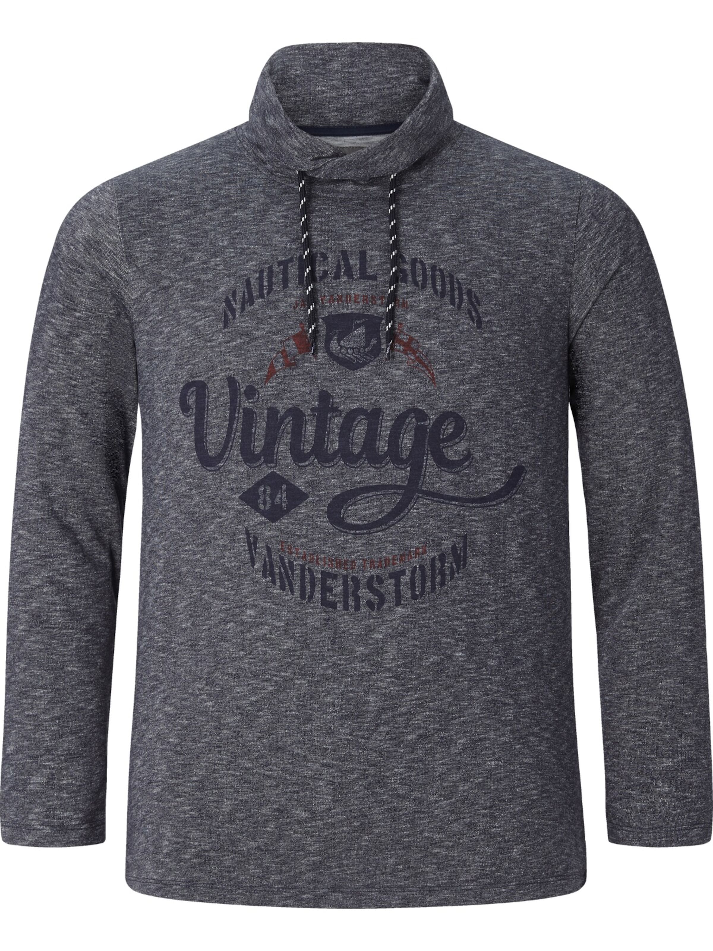 Jan Vanderstorm Sweatshirt 'Hagen' in Grau: Vorderseite