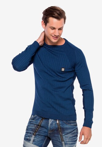 CIPO & BAXX Pullover in Blau