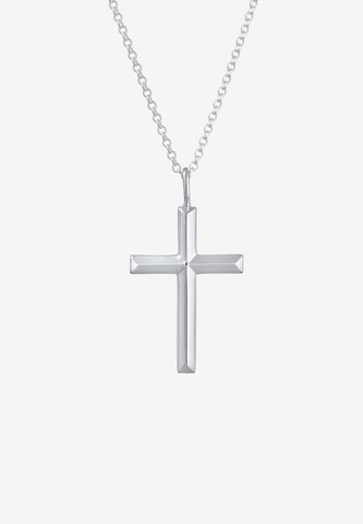 KUZZOI Halsband 'Kreuz' i silver