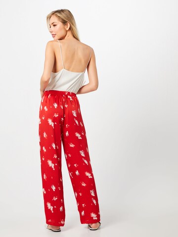 ONLY Wide leg Broek in Rood: terug