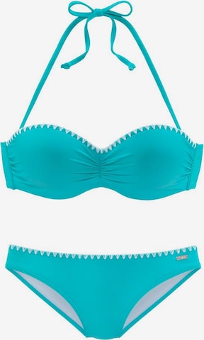 BUFFALO Bikini in Blauw: voorkant