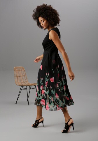 Aniston SELECTED Sommerkleid in Schwarz