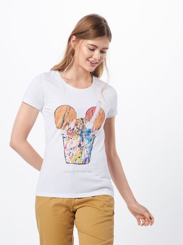 Tricou 'Ice Mouse' de la EINSTEIN & NEWTON pe alb: față