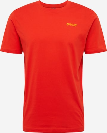 OAKLEY Regular Fit Sportshirt 'Iridium' in Orange: predná strana