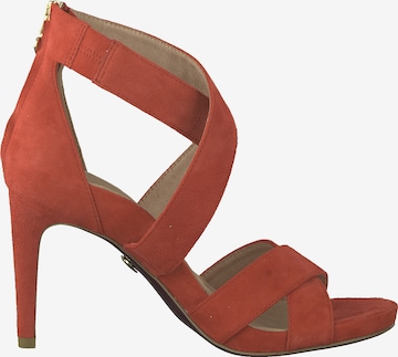 Sandales à lanières TAMARIS en rouge : sur le côté