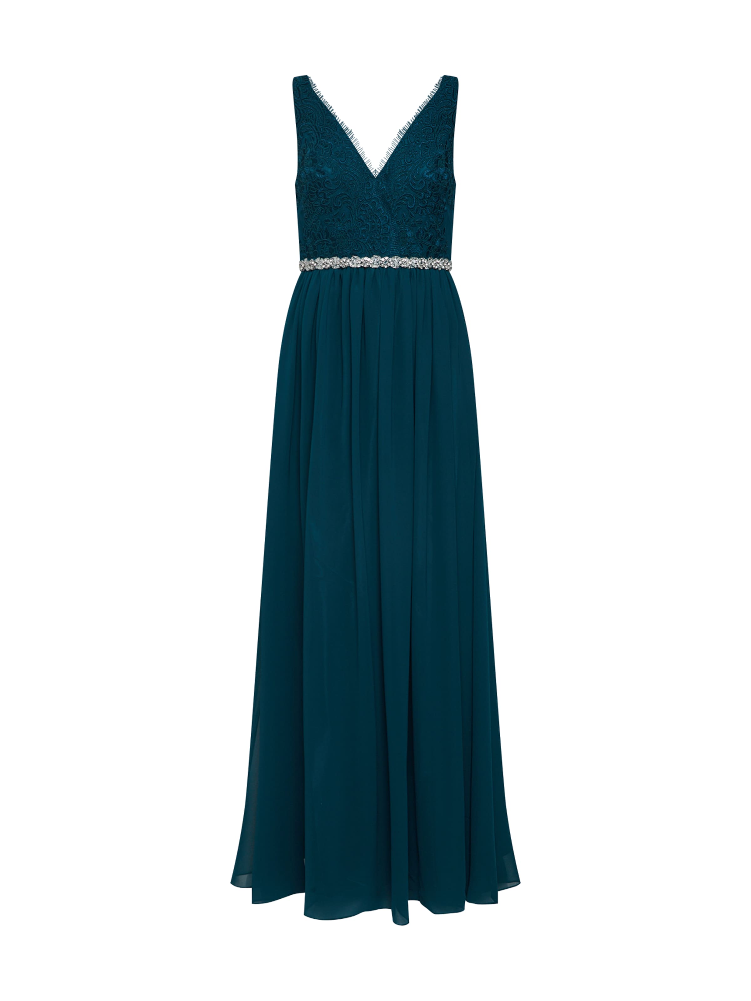 mascara Õhtukleit 'LACE SHOULDER', värv roheline: eest vaates