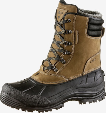 CMP Lace-Up Boots in Brown: front