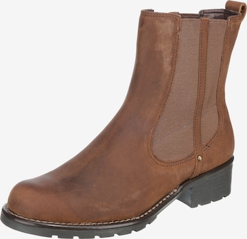 CLARKS Chelsea Boots 'Orinoco Club' in Brown: front