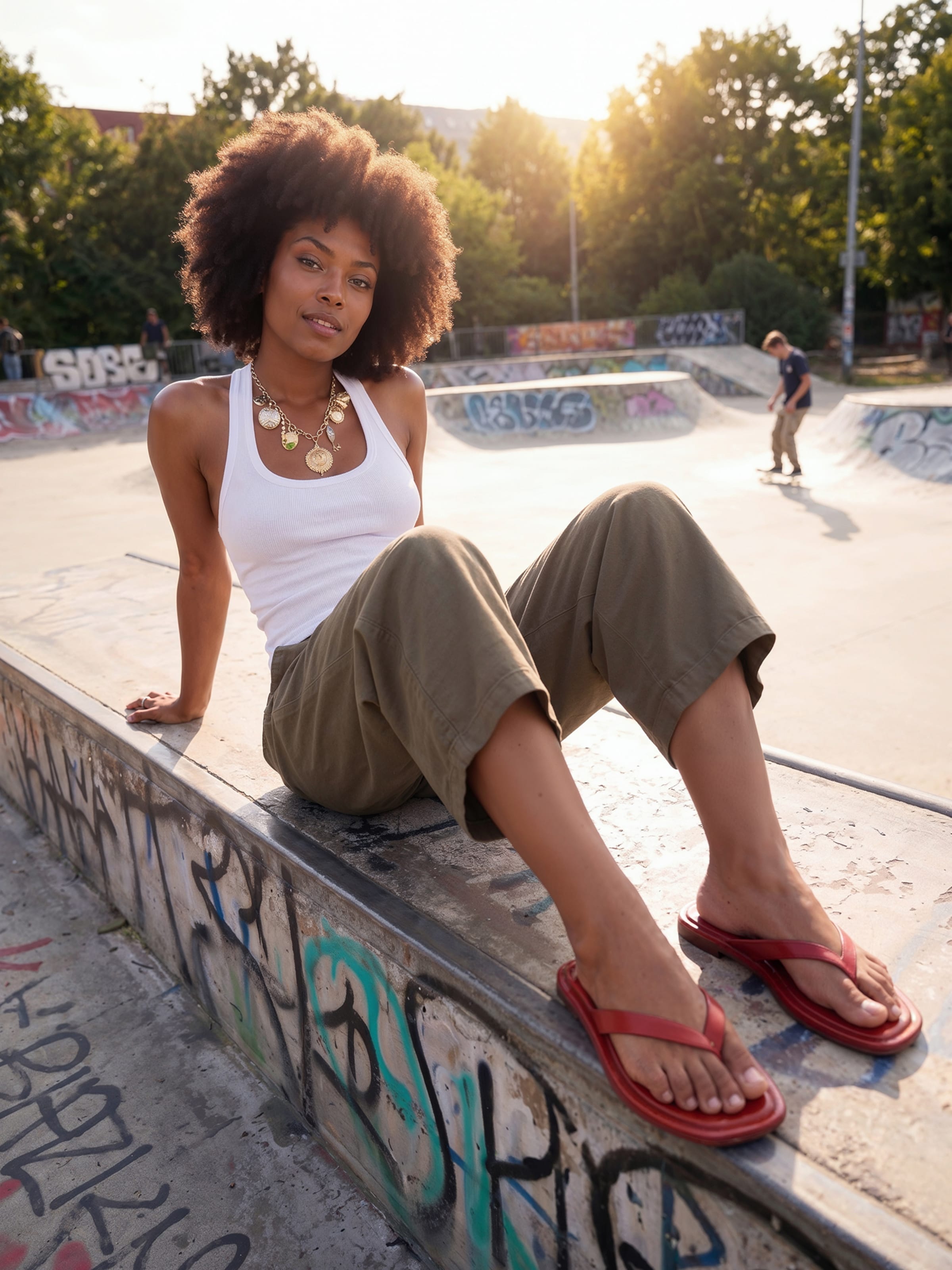 The AY Style Collective - Utility Meets FlipFlops Look