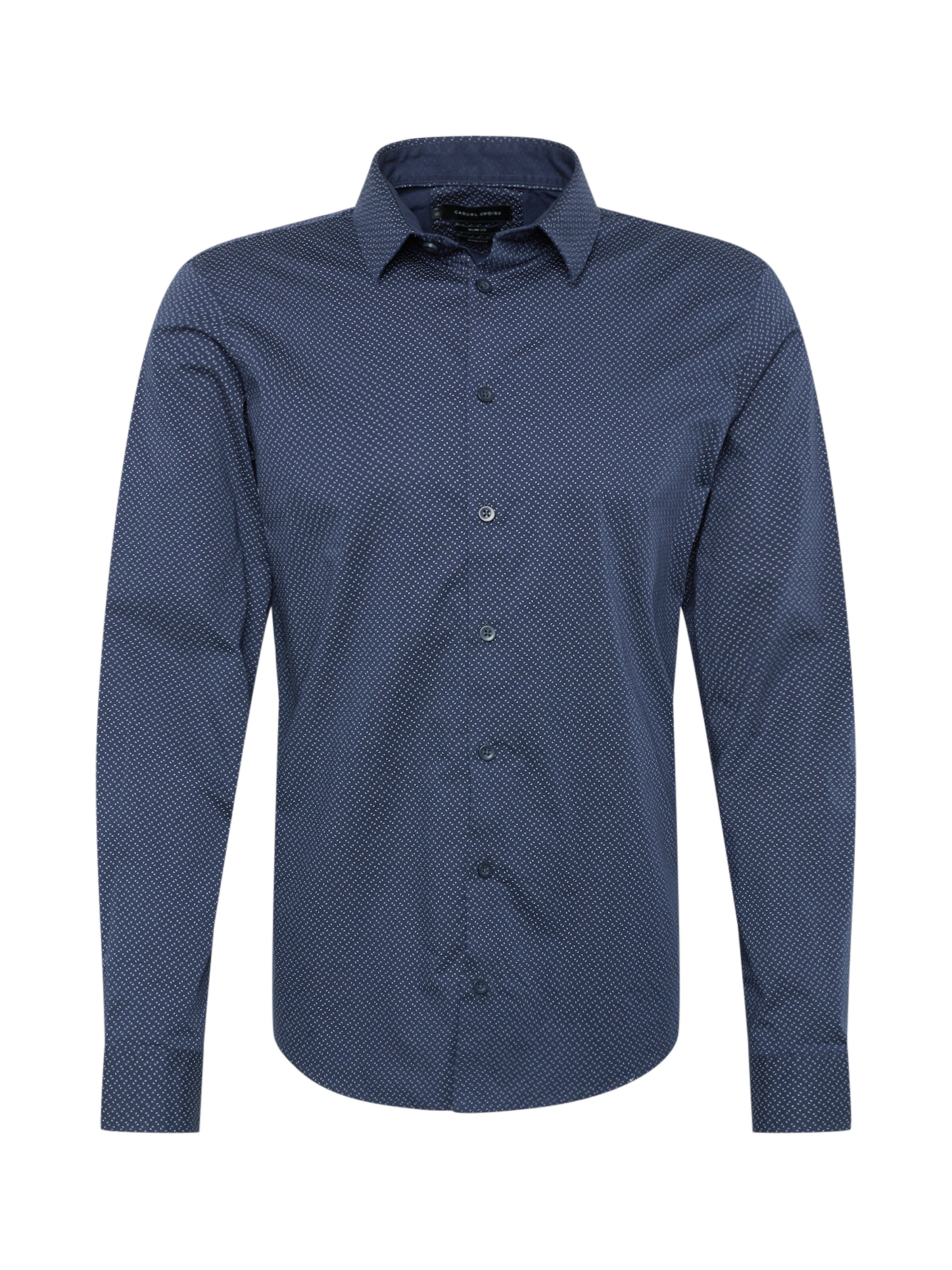 Casual Friday - Overhemd 'Woven' in de kleur Nachtblauw