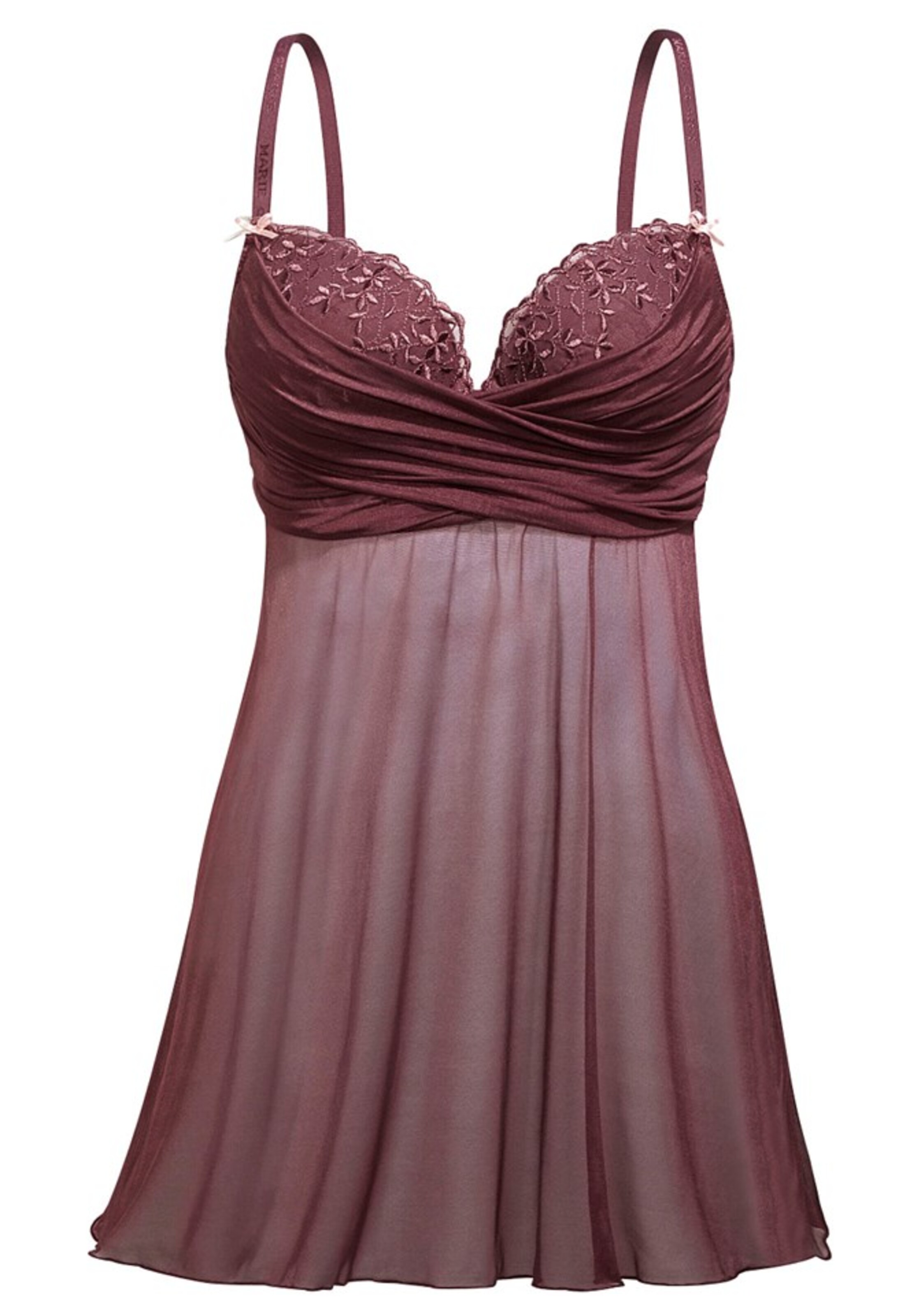 MARIE CLAIRE - Negligée in bordeaux