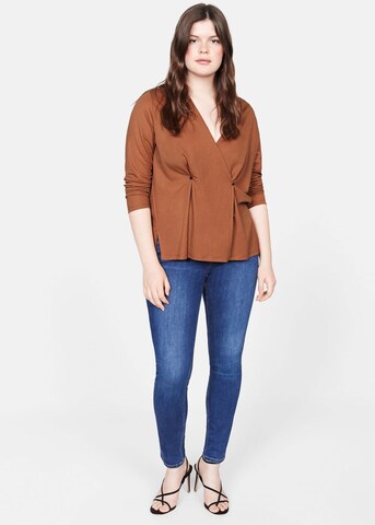 MANGO Blouse 'Atelier' in Brown