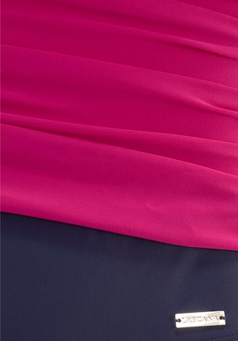 LASCANA Balkonetka Strój kąpielowy modelujący sylwetkę w kolorze różowy