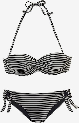 s.Oliver Bikini in Black: front