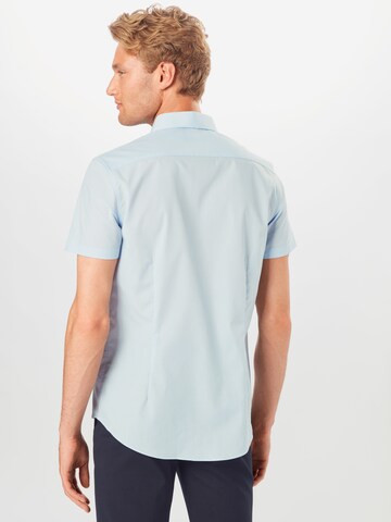 Coupe slim Chemise BURTON MENSWEAR LONDON en bleu