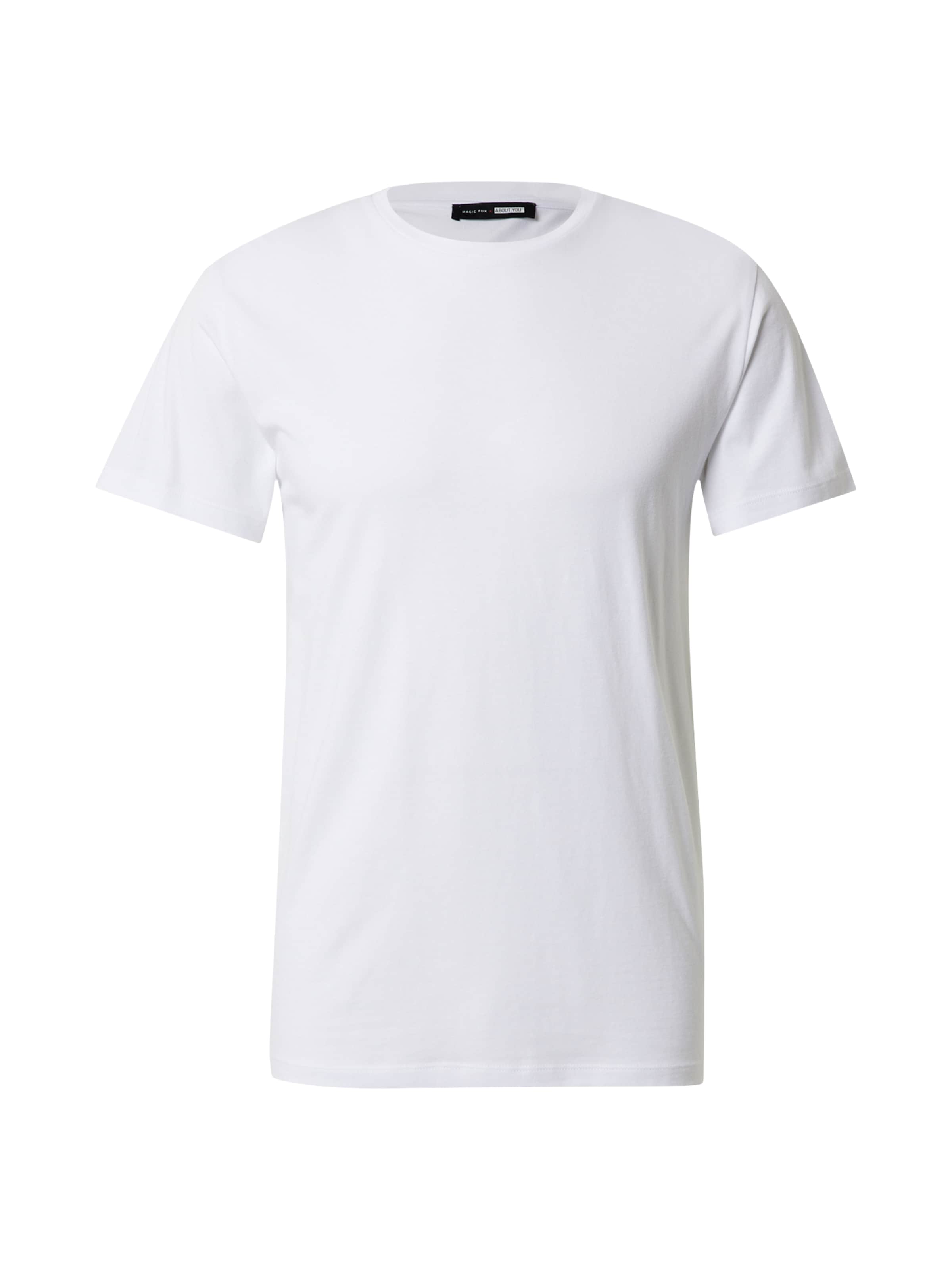 DAN FOX APPAREL - Ajuste regular Camiseta &#x27;Piet&#x27; en blanco: frente