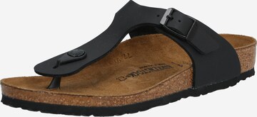 BIRKENSTOCK Beach & Pool Shoes 'GIZEH' in Black: front