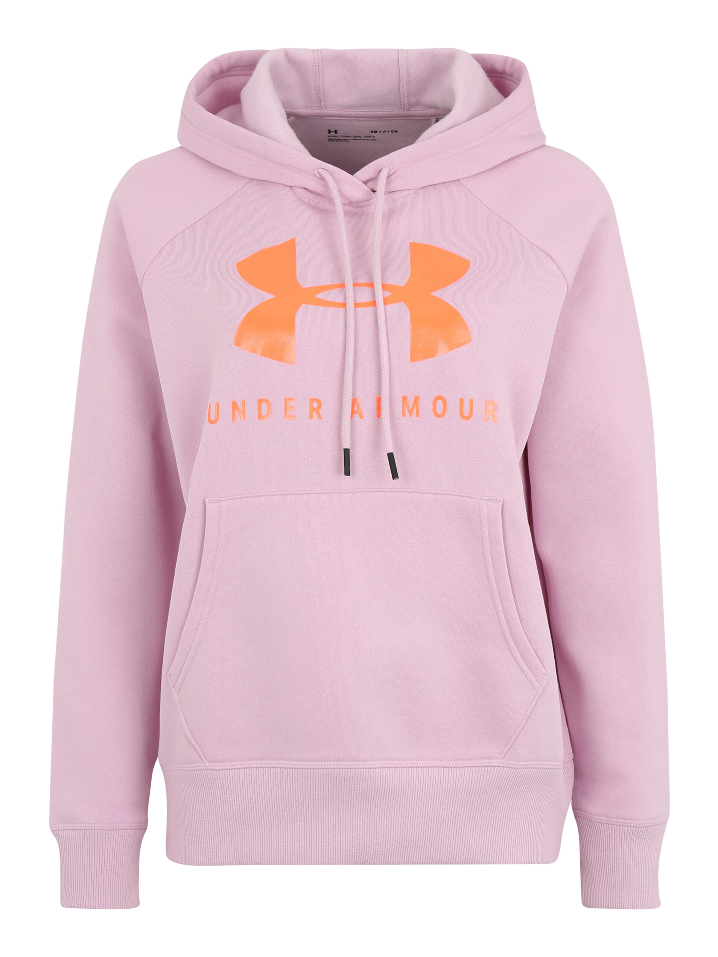 UNDER ARMOUR - Sportsweatshirt 'RIVAL FLEECE SPORTSTYLE GRAPHIC' in orange