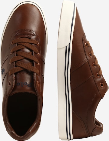 Polo Ralph Lauren Sneakers laag 'Hanford' in Bruin: zijkant