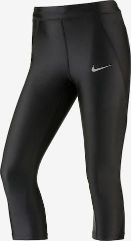 NIKE Skinny Workout Pants 'Speed' in Black: front