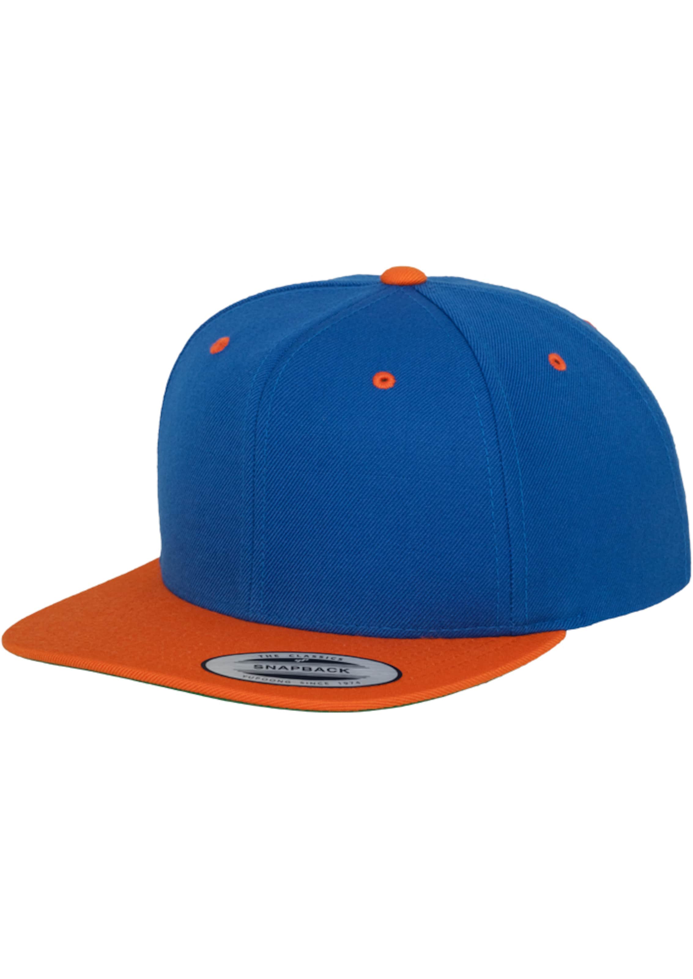 Flexfit Cap in Blau: Vorderseite