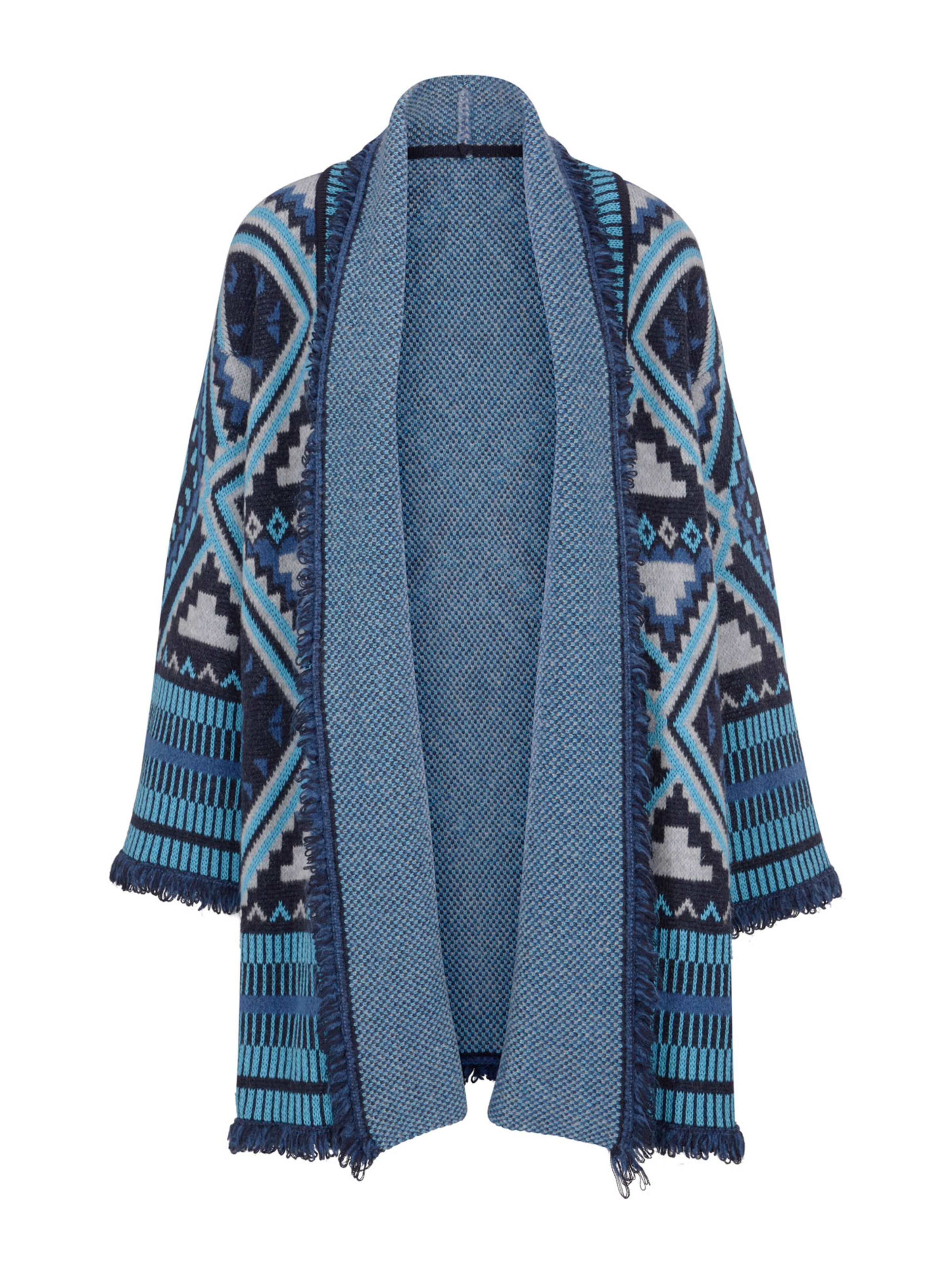 heine - Gebreid vest in de kleur Azuur