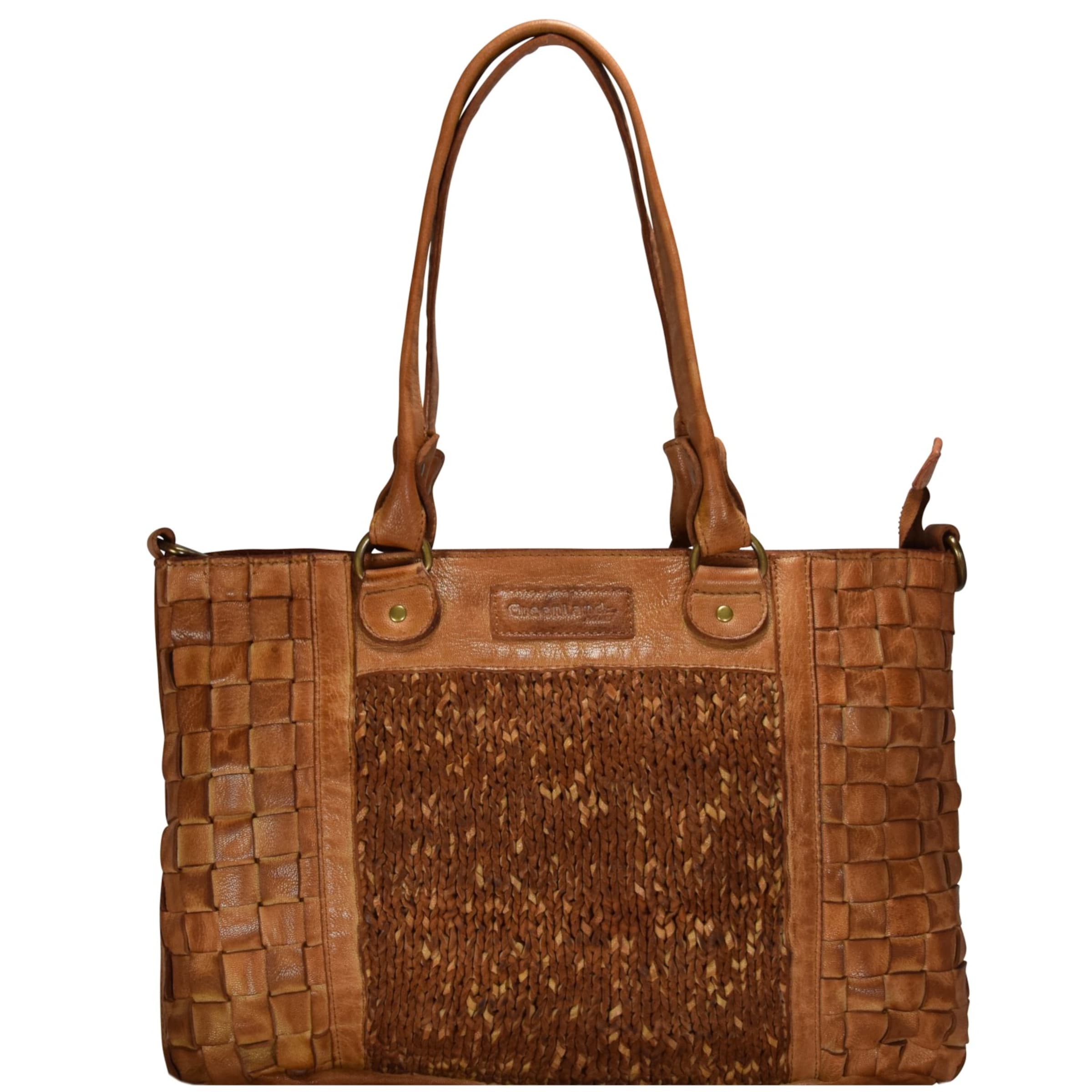 Greenland Nature Shoulder bag 'Femi & Nine' in Brown: front