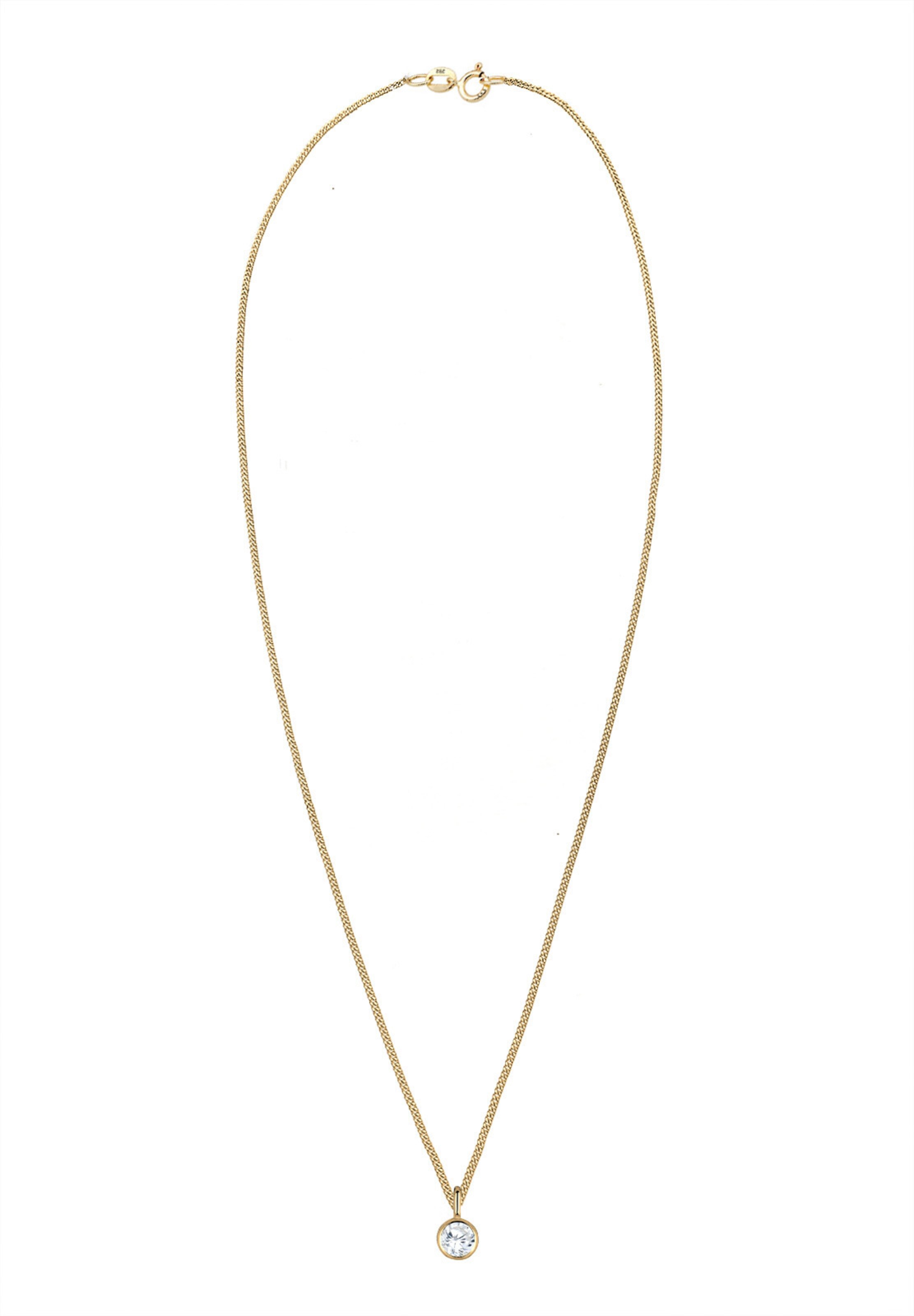 Chaîne 'Solitär' ELLI PREMIUM en or