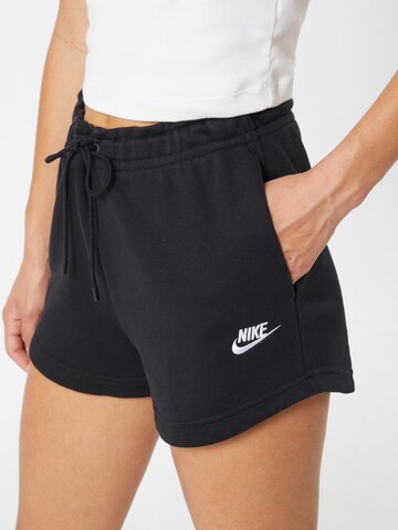 Nike Sportswear Regular Trousers 'Essential' in Black