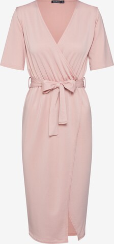 Boohoo - Vestido em rosa: frente