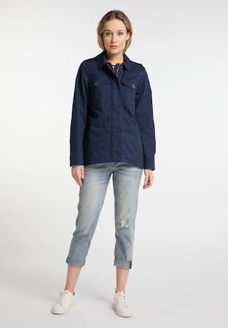 DREIMASTER Between-Season Jacket in Blue: front