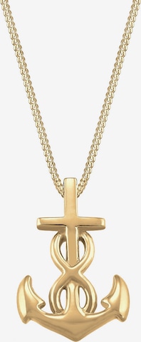 ELLI Ketting 'Anker, Infinity, Kreuz' in Goud: voorkant