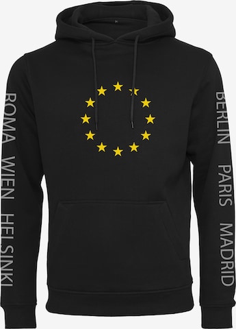 Mister Tee Sweatshirt 'Euro Capital' in Schwarz: predná strana