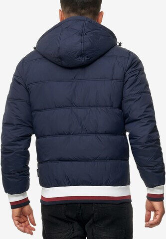 INDICODE JEANS Winterjas 'Bacon' in Blauw