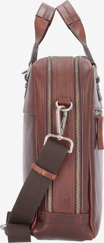 LEONHARD HEYDEN Document Bag 'Roma' in Brown