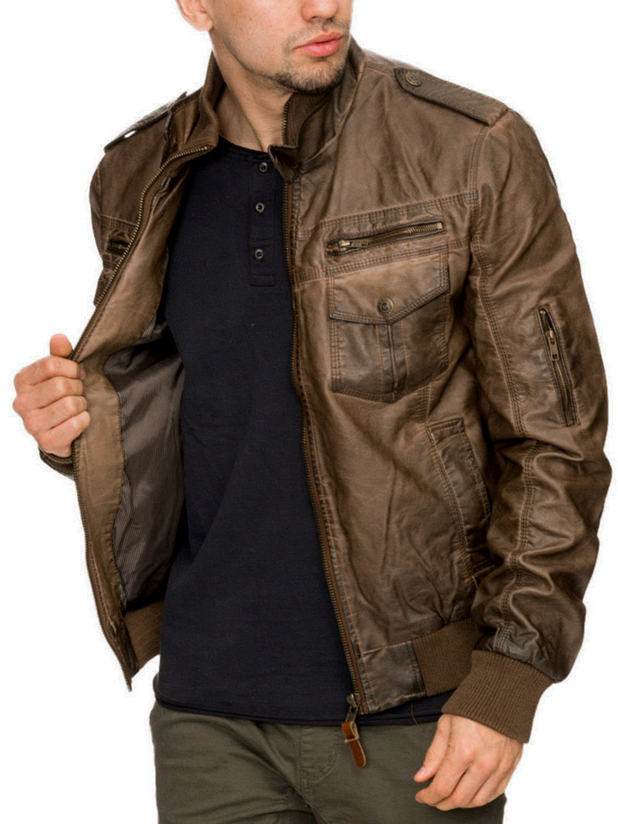 INDICODE JEANS Between-season jacket in Brown