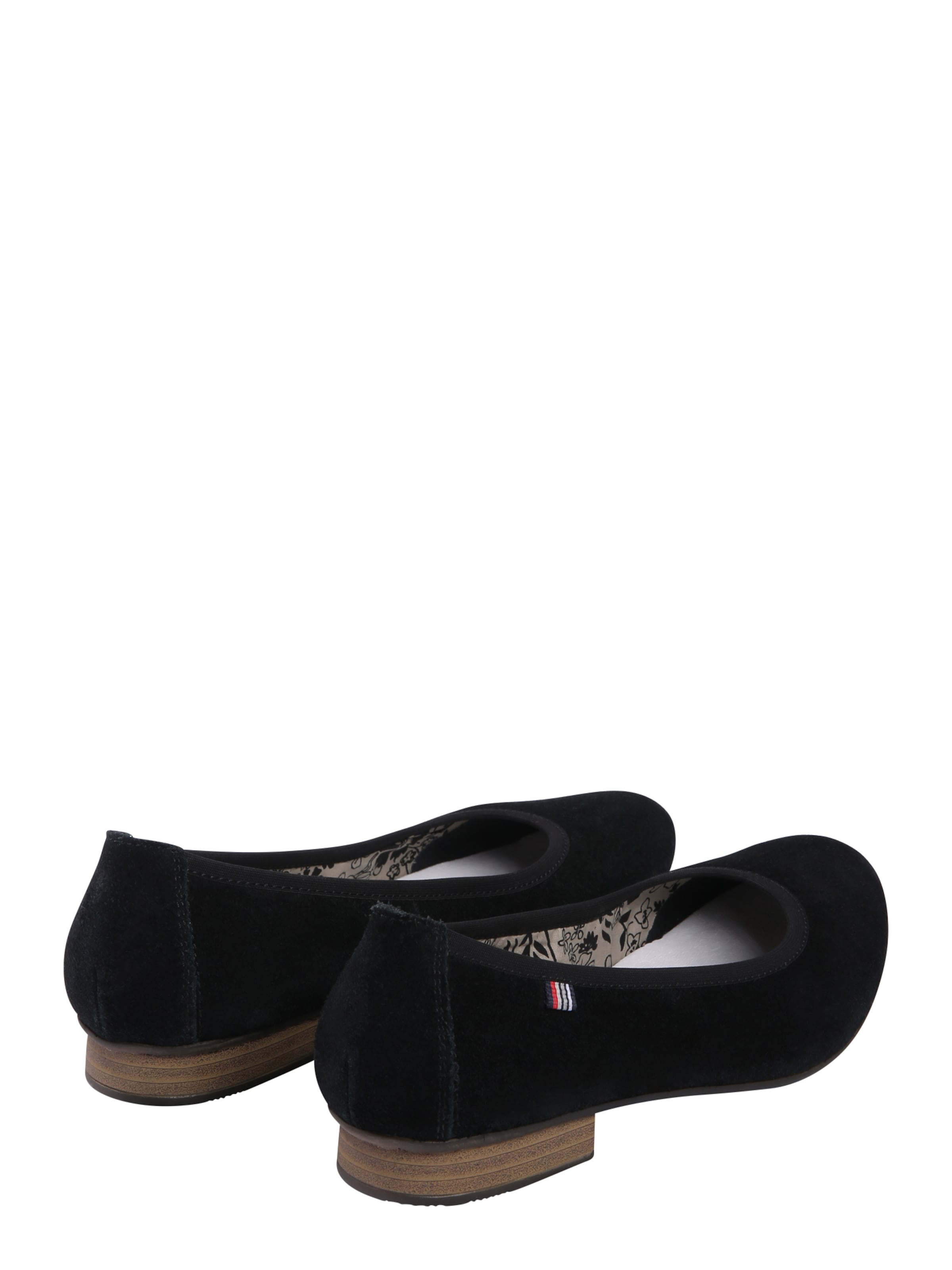 Rieker Ballerina in Zwart: terug