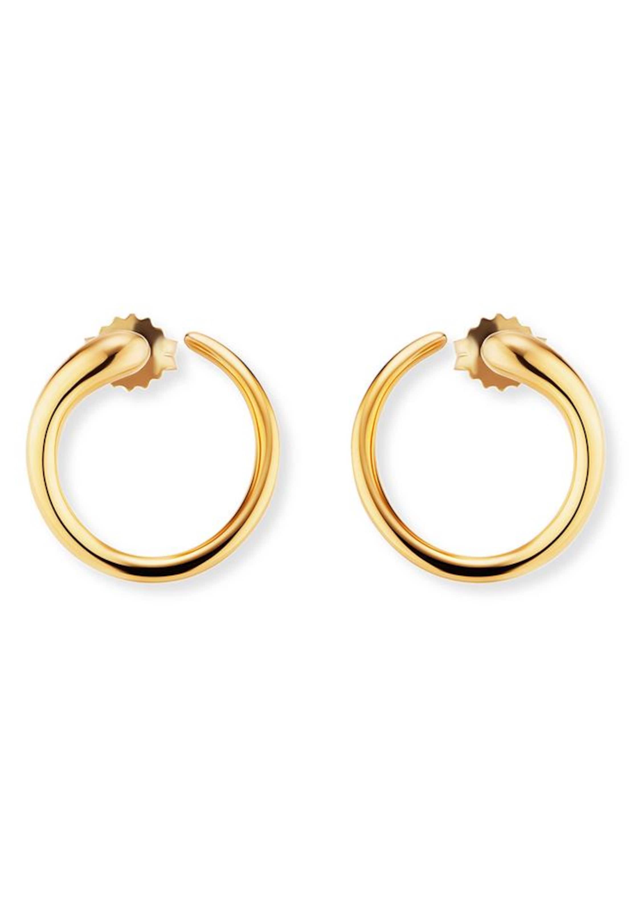 Boucles d'oreilles caï en argent : devant