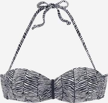 Fascia Top per bikini 'Sugar' di VENICE BEACH in nero: frontale